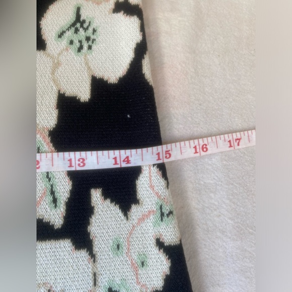 rachel rachel roy floral sweater dress fine woven wiggle body con midi dress xs - Picture 11 of 12